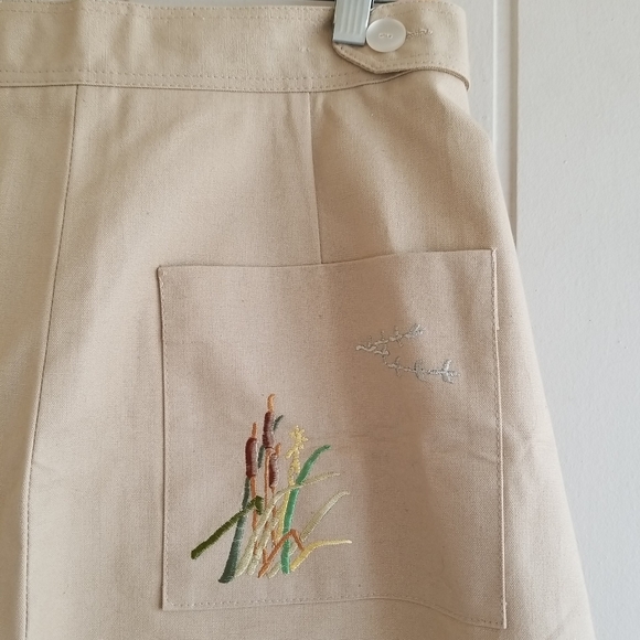VTG Women’s Sporting Life Skirt Maxi Embroidered Geese Cattails Size Medium - Picture 11 of 12